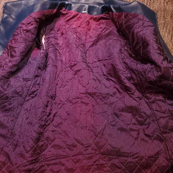 Blue Vintage Sears Genuine Leather Jacket - Picture 5 of 8